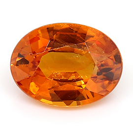 1.40 ct Oval Sapphire : Orangish Red