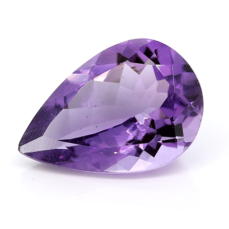 3.26 ct Pear Shape Amethyst : Rich Purple