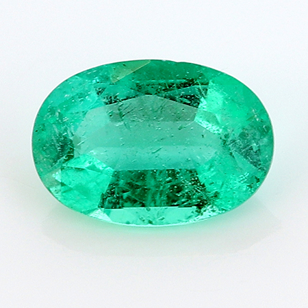 0.40 ct Oval Emerald : Rich Grass Green