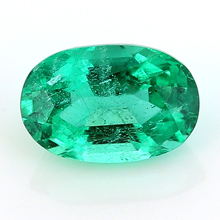 0.50 ct Oval Emerald : Rich Grass Green