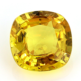 1.69 ct Fine Yellow Cushion Cut Natural Yellow Sapphire