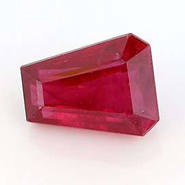 0.79 ct Taper Baguette Ruby : Rich Red