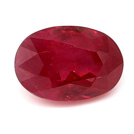 0.90 ct Oval Ruby : Red