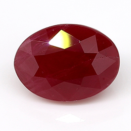 1.14 ct Oval Ruby : Deep Rich Red