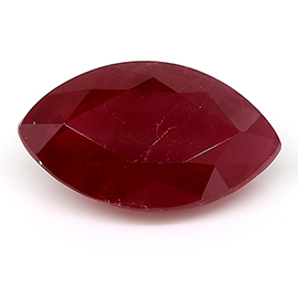 1.84 ct Marquise Ruby : Deep Rich Red