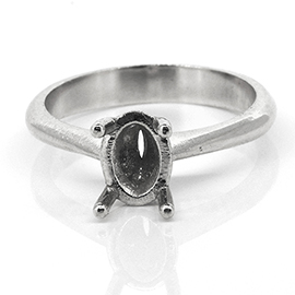 18K White Gold Solitaire Setting