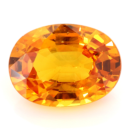 1.14 ct Oval Yellow Sapphire : Golden Yellow