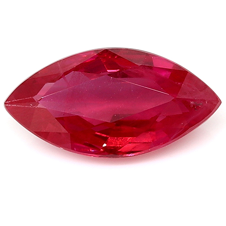 0.69 ct Marquise Ruby : Rich Red