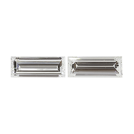 0.76 cttw Pair of Baguette Natural Diamonds : G / VS1