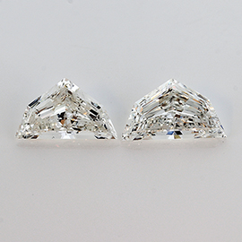 0.74 cttw Pair of Cadillac Cut Diamonds : G / SI1