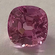2.20 ct Deep Rich Pink Cushion Cut Natural Pink Sapphire