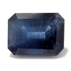 3.00 ct Emerald Cut Blue Sapphire : Deep Blue