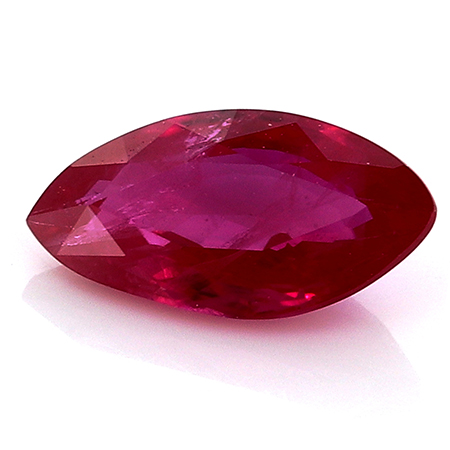 0.59 ct Marquise Ruby : Rich Red