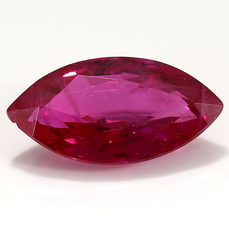 0.74 ct Marquise Ruby : Rich Red