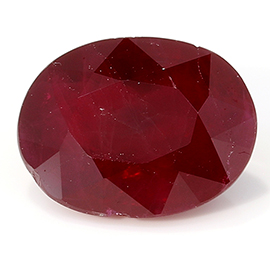 1.45 ct Darkish Red Oval Natural Ruby