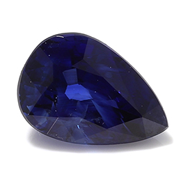 0.54 ct Pear Shape Blue Sapphire : Rich Royal Blue