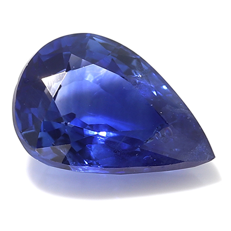 0.81 ct Pear Shape Blue Sapphire : Royal Blue
