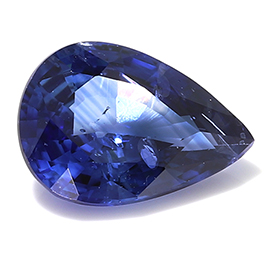 0.69 ct Pear Shape Blue Sapphire : Rich Royal Blue