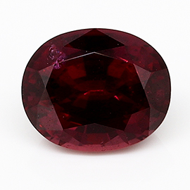1.01 ct Oval Ruby : Deep Red