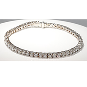 18K White Gold 6.50cttw Diamond Bracelet