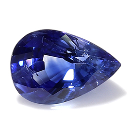0.45 ct Pear Shape Blue Sapphire : Fine Blue