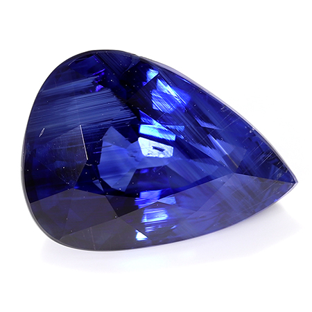 1.90 ct Pear Shape Blue Sapphire : Rich Royal Blue