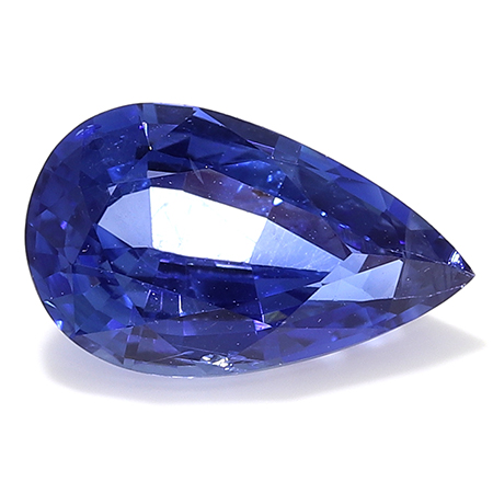 1.27 ct Pear Shape Blue Sapphire : Fine Blue