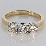 14K Two Tone 1.20cttw Diamond Ring