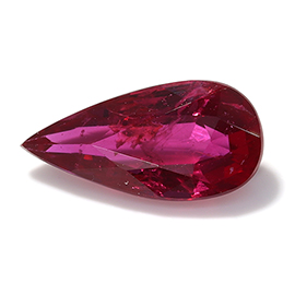 1.01 ct Pear Shape Ruby : Rich Red
