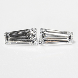 0.54 cttw Pair of Taper Baguette Natural Diamonds : G / VVS2