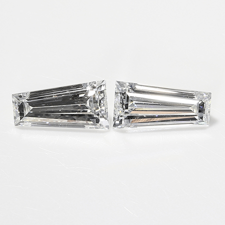 0.54 cttw Pair of Taper Baguette Diamonds : G / VVS2