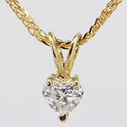 14K Yellow Gold 0.25 ct. Diamond Pendant