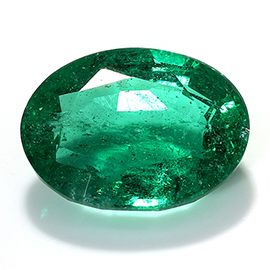 1.67 ct Oval Emerald : Deep Rich Green