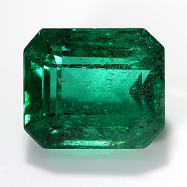 1.96 ct Emerald Cut Emerald : Deep Rich Green