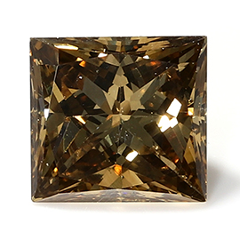 0.32 ct Princess Cut Diamond : Fancy Brown / VS2