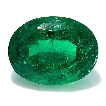 1.52 ct Oval Emerald : Rich Green