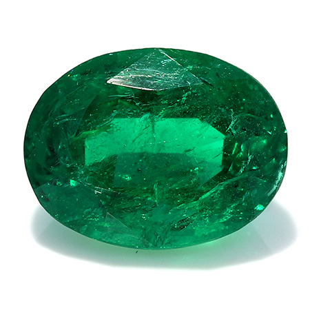 1.52 ct Rich Green Oval Natural Emerald