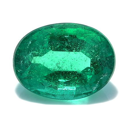 2.55 ct Fine Grass Green Oval Natural Emerald