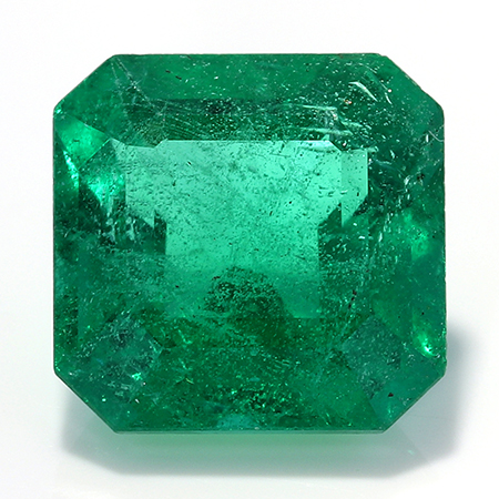 1.71 ct Deep Rich Green Natural Emerald Cut Natural Emerald