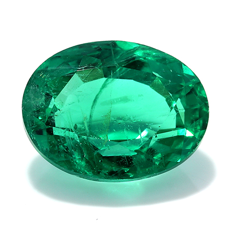 1.90 ct Deep Rich Green Oval Natural Emerald