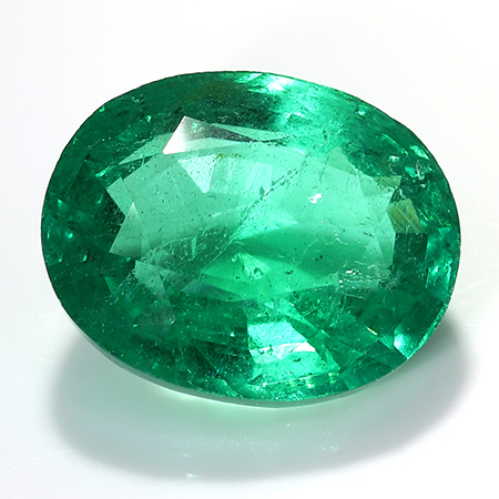 2.76 ct Oval Emerald : Rich Green
