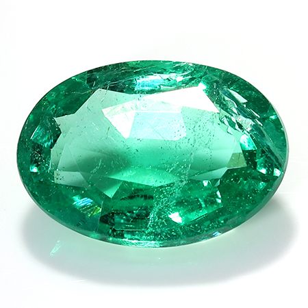 1.73 ct Oval Emerald : Rich Green