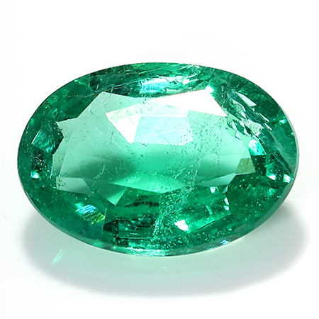 1.73 ct Rich Green Oval Natural Emerald