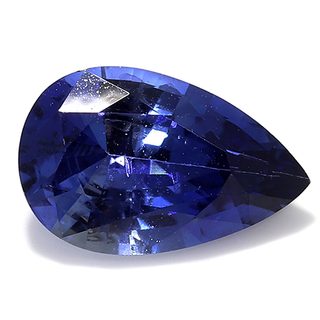 1.45 ct Pear Shape Blue Sapphire : Fine Royal Blue
