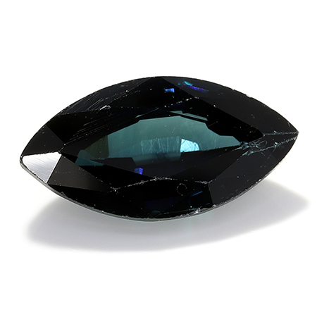 2.42 ct Marquise Blue Sapphire : Darkish Blue