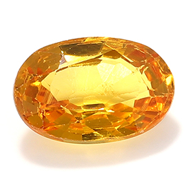 0.57 ct Oval Sapphire : Orange