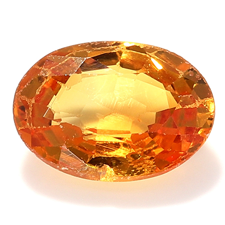 0.58 ct Orange Oval Natural Sapphire