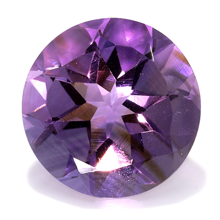 3.66 ct Round Amethyst : Rich Purple