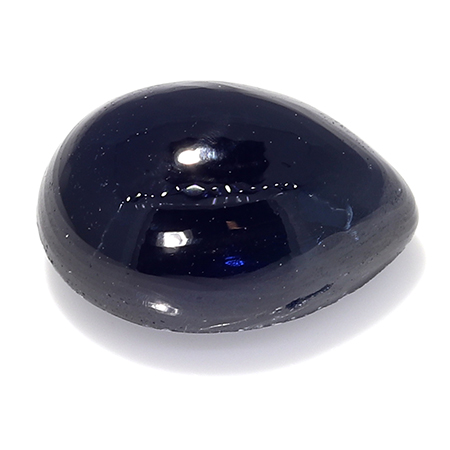 1.23 ct Cabochon Blue Sapphire : Rich Darkish Blue