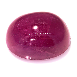 6.11 ct Cabochon Ruby : Pinkish Red